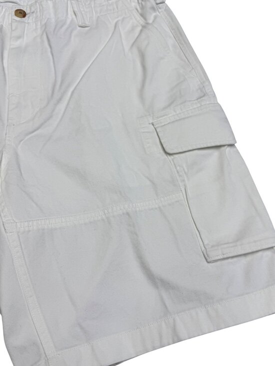 NWT Polo Ralph Lauren Men's Relaxed Fit Cotton White Cargo Shorts, Size 34 - Picture 4 of 10